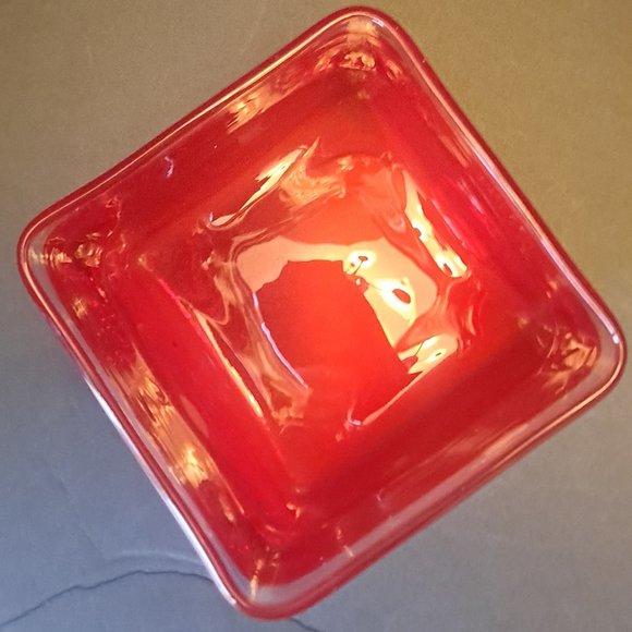 BUBBLED GLASS VASE OR VOTIVE - Picture 2 of 4